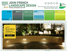 Tablet Screenshot of johnfrenchlandscapes.com.au